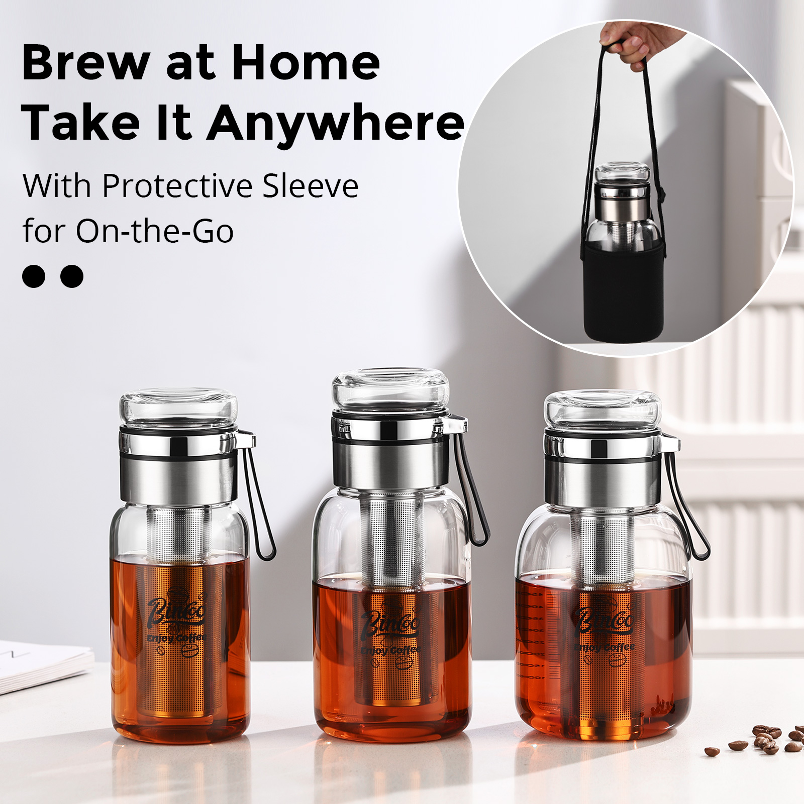 Pembuat Kopi Dingin Bincoo, Pe - Stainless Steel Strainer ulasan dan harga