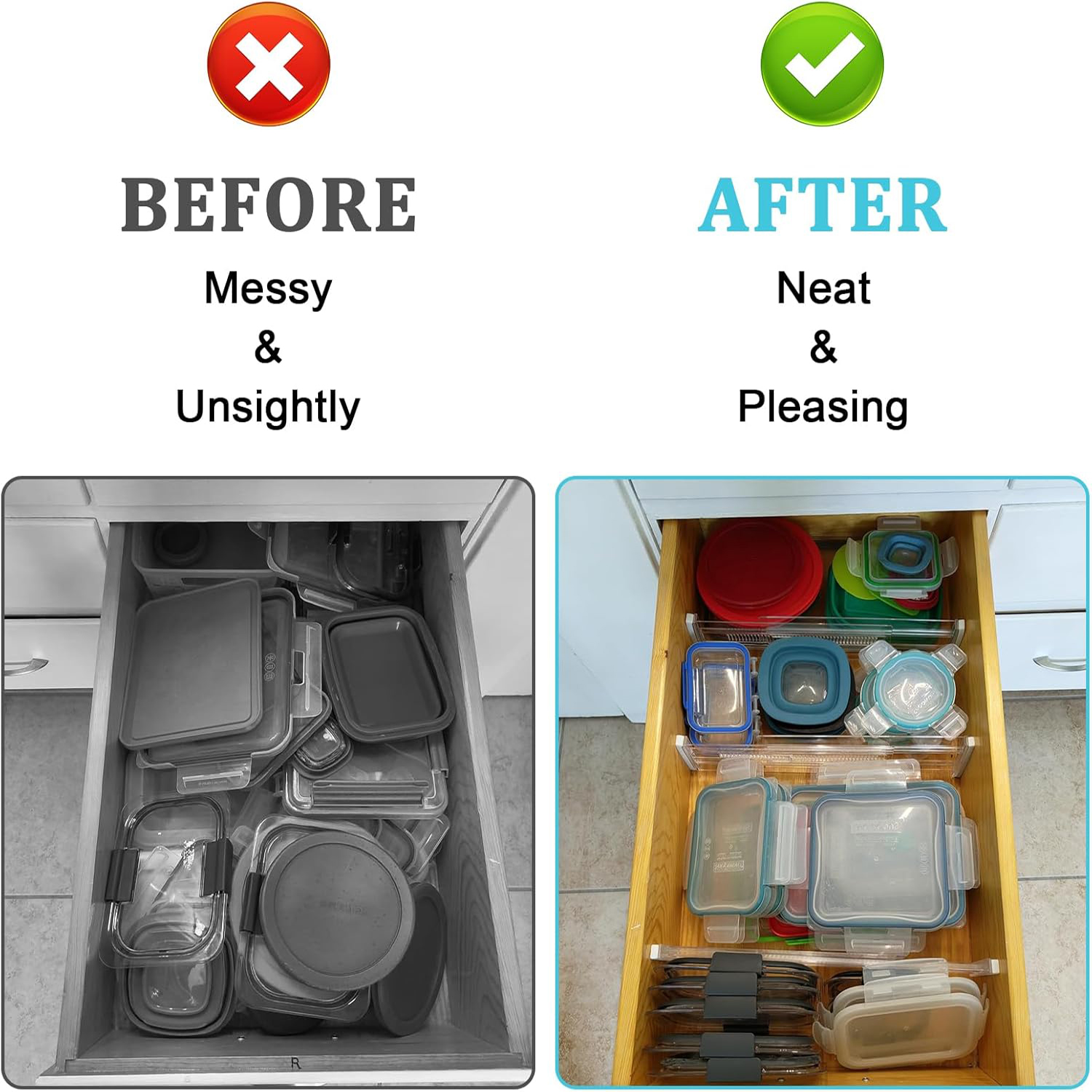 Pembagi Laci Ekspansiabel 4/6/ - Kitchen Gadgets Storage ulasan dan harga
