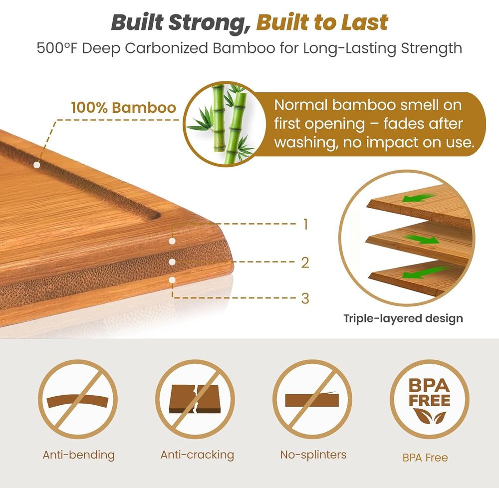 Set Talenan Bambu Tiga Sisi de - Bamboo Cutting Board ulasan dan harga