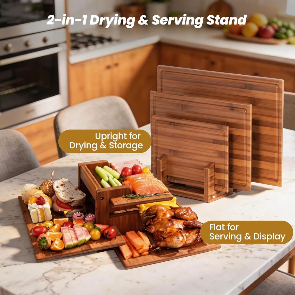 Set Talenan Bambu Tiga Sisi de - Bamboo Cutting Board ulasan dan harga