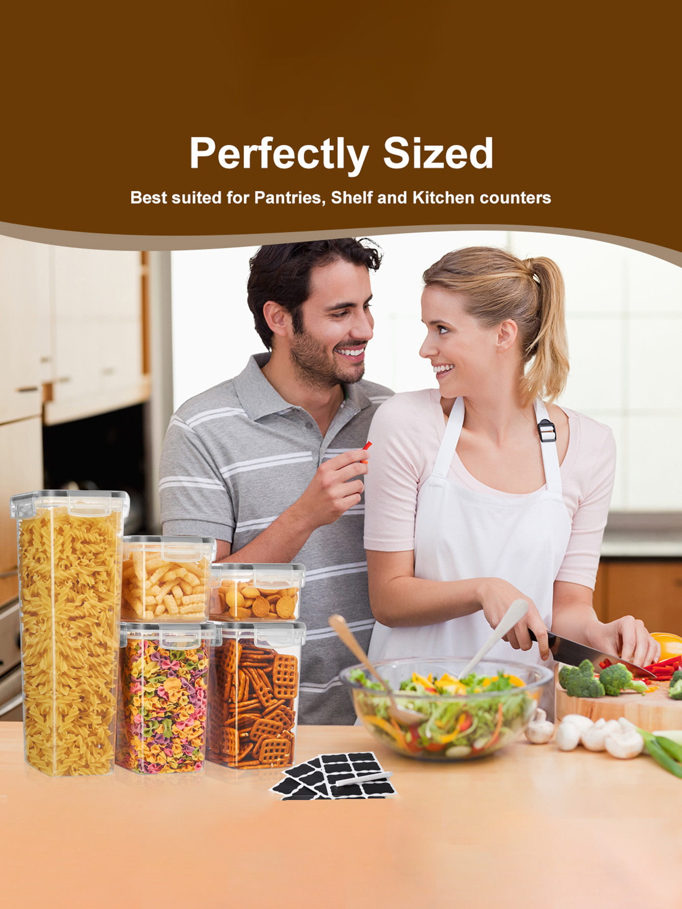 48pcs, Wadah Penyimpanan Makan - Kitchen Gadgets Storage ulasan dan harga