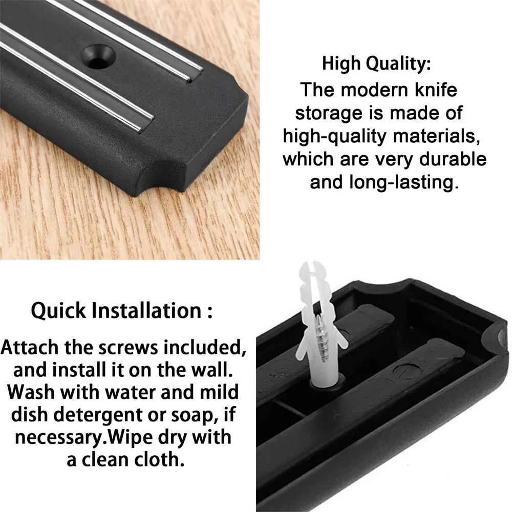 Rak pisau magnetik tempel dind - Magnetic Knife Strip ulasan dan harga