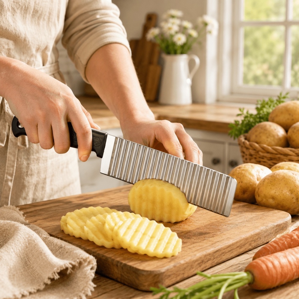 Pisau Pemotong Keripik Kentang - Potato Masher Ricer ulasan dan harga